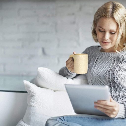 Súprava 4 mikrovlnných šálok na kávu