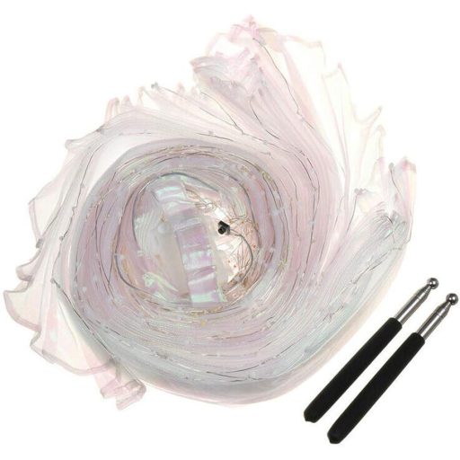 Svjetleća haljina za ples s krilima leptira anđela Izide, šarena i osvijetljena