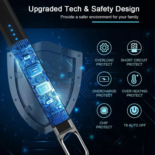 SUPRUS elektromos ívgyújtó USB-s töltéssel, szélálló flamingó gyújtó LED fénnyel