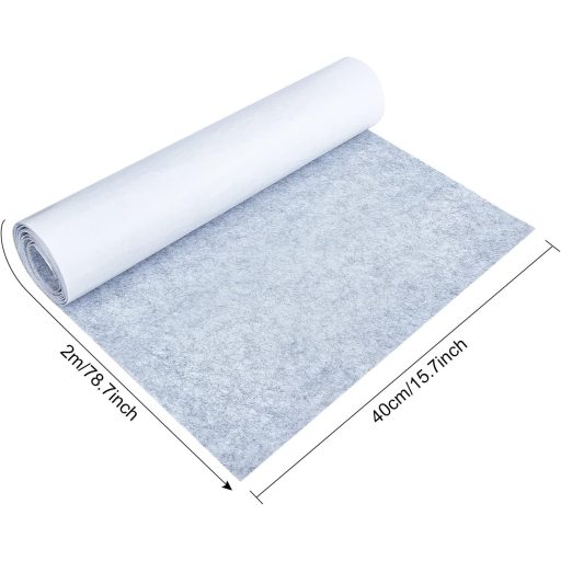 BENECREAT 200x40 cm Öntapadós Szürke Filc Lap DIY Kézműves Ékszertartó Dekoráció