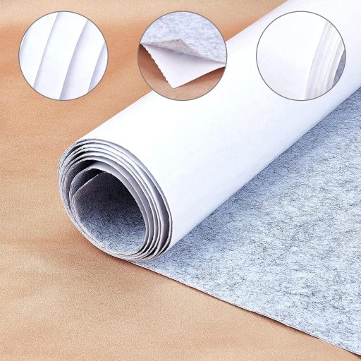 BENECREAT 200x40 cm Öntapadós Szürke Filc Lap DIY Kézműves Ékszertartó Dekoráció