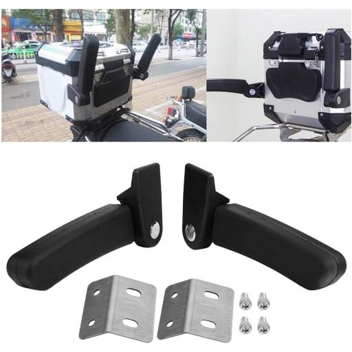 Spătar pasager Yctze pentru topcase Givi, plastic ABS negru, kit suport brațe spate pliabil