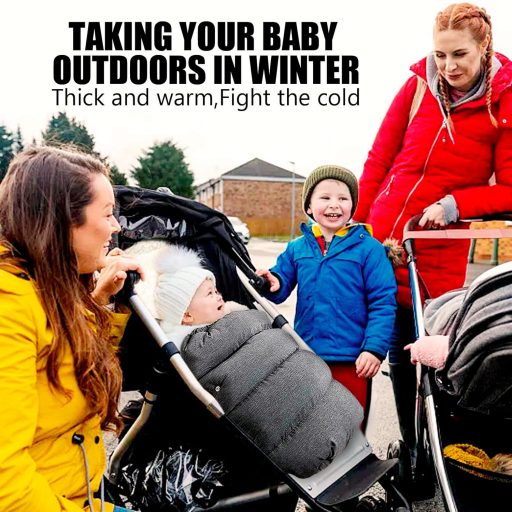 Aloskart Univerzálny zimný fusak do kočíka, hrubé prevedenie, tmavosivý