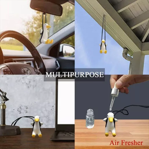 Zlatá Hojdajúca sa Kačička Ozdoba do Auta na Spätné Zrkadlo