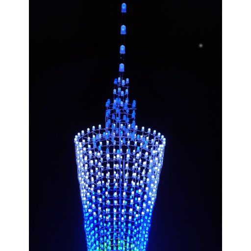 iCubeSmart LED kocka DIY elektronická stavebnica, 64 LED diód, výška 1 meter