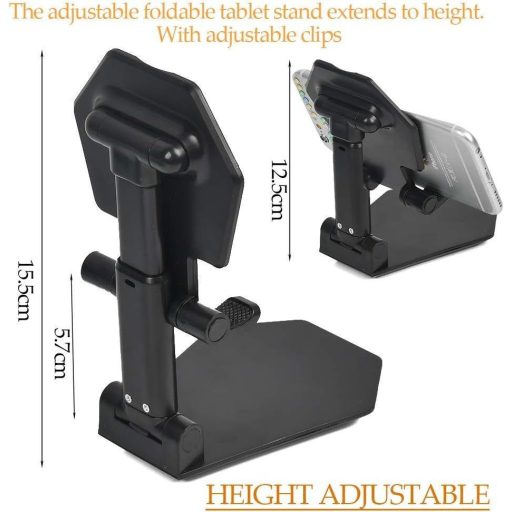 Suport de telefon pliabil negru Mnixy, pentru dispozitive de 4-9"