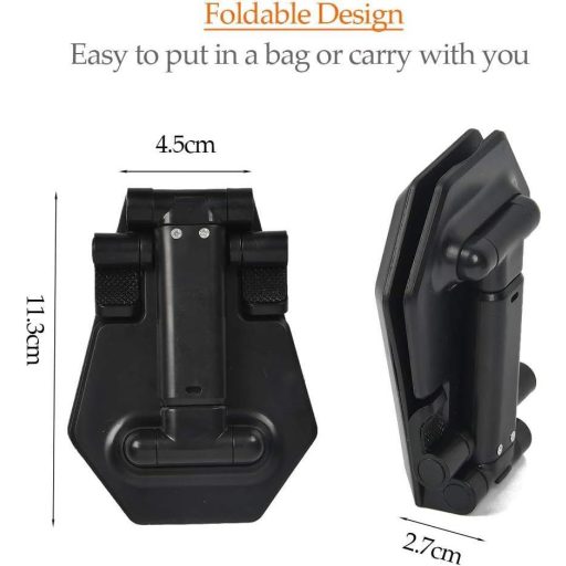 Suport de telefon pliabil negru Mnixy, pentru dispozitive de 4-9"