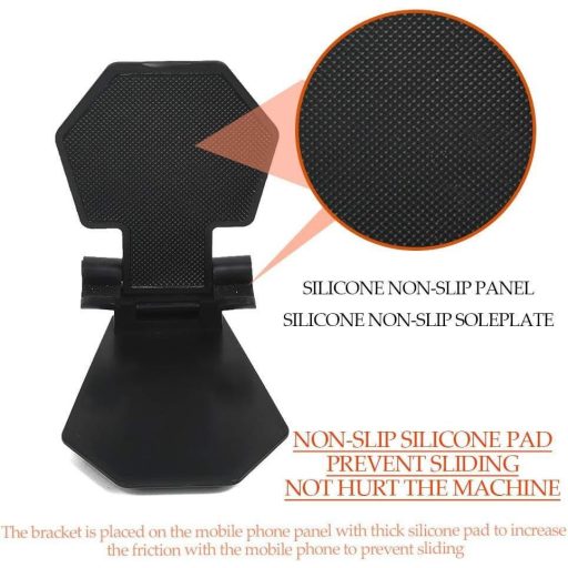 Suport de telefon pliabil negru Mnixy, pentru dispozitive de 4-9"