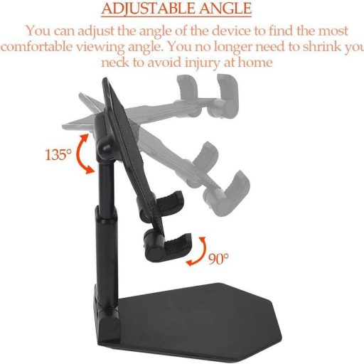 Suport de telefon pliabil negru Mnixy, pentru dispozitive de 4-9"