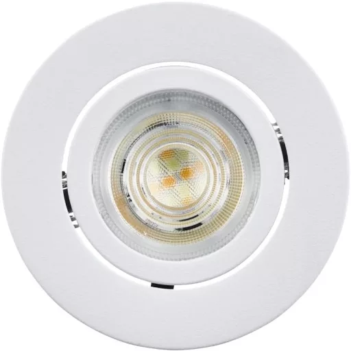 Spot LED încastrat inteligent EGLO connect.z 88mm ZigBee control Alexa RGB reglabil - Alb, Fără telecomandă