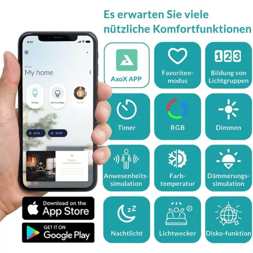 Spot LED încastrat inteligent EGLO connect.z 88mm ZigBee control Alexa RGB reglabil - Alb, Fără telecomandă