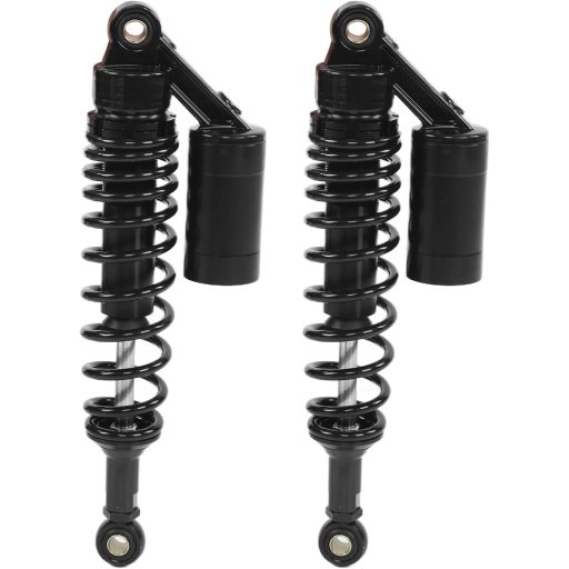 Pár tlmičov Yctze Motoros 340 mm Zadné odpruženie pružiny Hliníková železná ATV SUV Motor Univerzálny čierny