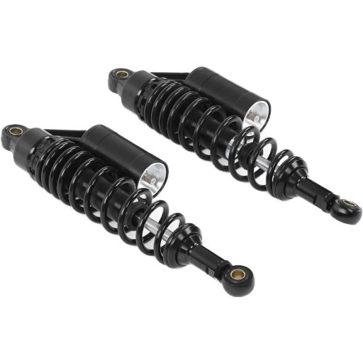 Yctze Motoros Lengéscsillapító Pár 340mm Hátsó Kerék Felfüggesztés Rugó Alumínium Vas ATV SUV Motor Univerzális Fekete