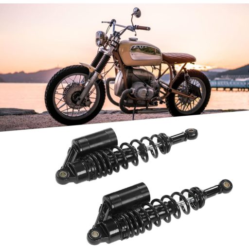 Yctze Motoros Lengéscsillapító Pár 340mm Hátsó Kerék Felfüggesztés Rugó Alumínium Vas ATV SUV Motor Univerzális Fekete