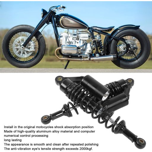 Yctze Motoros Lengéscsillapító Pár 340mm Hátsó Kerék Felfüggesztés Rugó Alumínium Vas ATV SUV Motor Univerzális Fekete