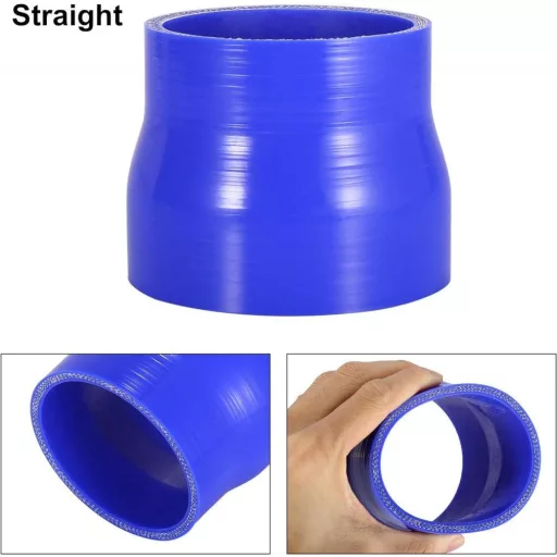 AUTOHAUX Kék Szilikon Hűtőcső 76-89 mm Átmérővel