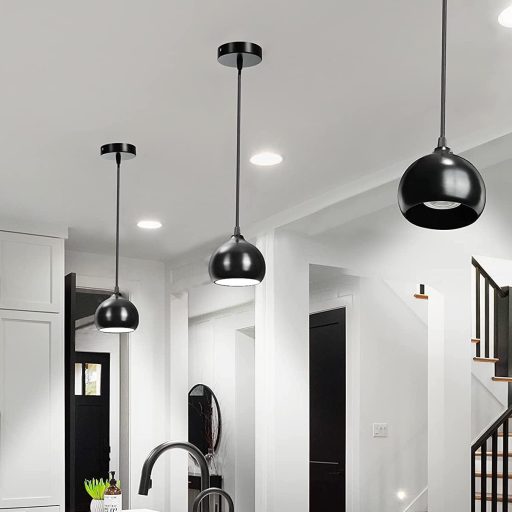 Cheson de tavan Chedin 100x20mm - Cutie de montaj metalică rotundă negru mat 2 buc - Rozete pentru lustre, aplice și plafoniere, stil clasic.