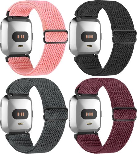 Fitbit Versa óraszíj - Állítható, rugalmas nylon sportpánt férfiaknak és nőknek
