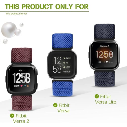 Remienok na hodinky Fitbit Versa – nastaviteľný, pružný nylonový športový remienok pre mužov a ženy