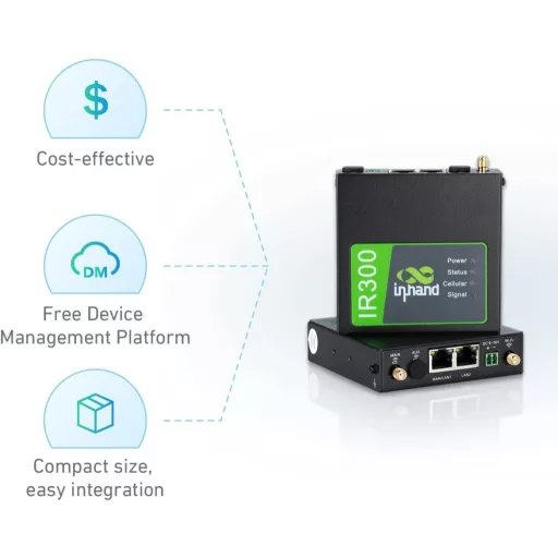 Router industrial 4G InHand IR302 Dual SIM LTE Wi-Fi IoT VPN Management Cloud