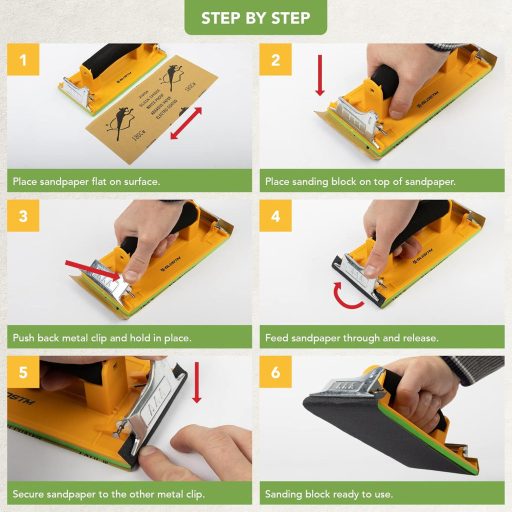 Set 48 coli abrazive BLOSTM, granulație 120-7000, pentru lemn, pereți și auto, cu bloc de șlefuire