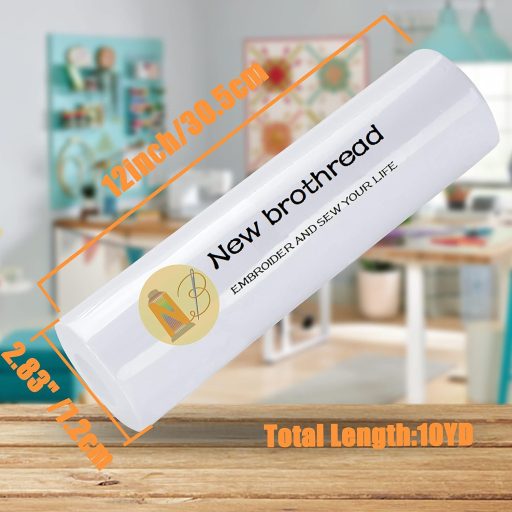 New brothread Samoljepljivi Tear Away Podložni flis za vezenje, rola 30 cm x 9 m