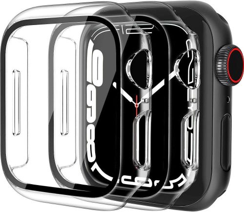 Folie de protecție sticlă securizată 45mm pentru Apple Watch - 2 bucăți, Compatibilă Series 7/8