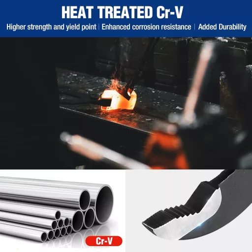 Clește pentru țevi WORKPRO 180mm, oțel Cr-V, reglabil, cu eliberare rapidă