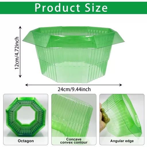 Set 20 bucăți gulere anti-melci Sunshine smile - Inele din plastic anti-melci pentru grădină, protecție eficientă a plantelor fără chimicale, design care economisește apă