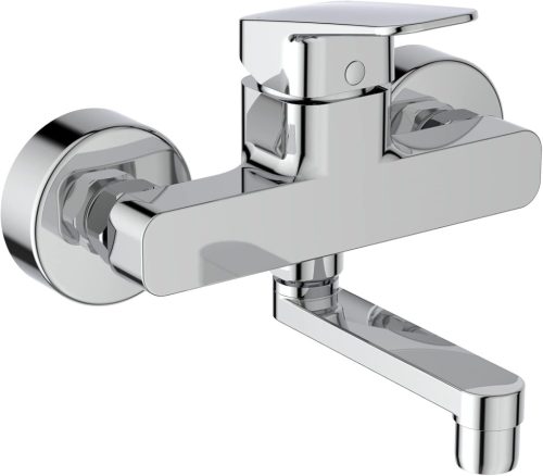 Ideal Standard Ceraplan BD241AA Fali Mosdó Csaptelep - Króm, Víztakarékos Rendszerrel, Sárgaréz, Egykaros Kivitel, Felületre Szerelhető