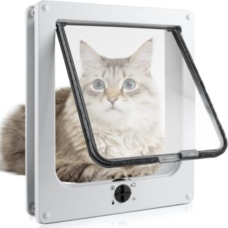   Sailnovo četverosmjerna mačja vrata pseća vrata 25x29cm s teleskopskim okvirom
