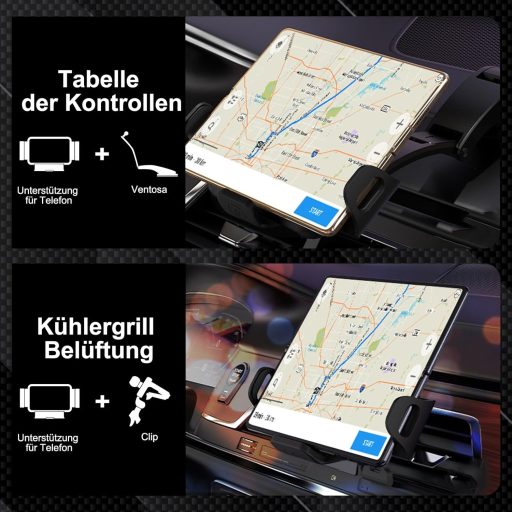 NEWZEROL bezdrôtový držiak na mobil do auta pre Galaxy Z Fold 6/5/4/3/2, 15W rýchlonabíjanie Qi