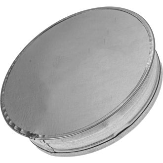   Vent Systems 100 mm Kerek Horganyzott Acél Szellőzőcső Fedél - Eső Elleni Védelem Szárítógéphez, Fűtéshez és Klímához - Kültéri és Beltéri H