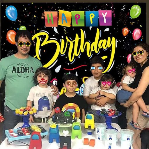 Detské narodeninové fotopozadie - Polyesterové plátno 1,5x0,9m