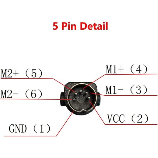 Ovládač pre kreslo Huachuang, 2-tlačidlový, 5-pinový, pre polohovateľné kreslá Okin Limos