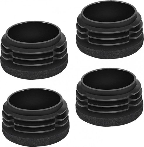 moinkerin 4db Fekete Bútortalp - Lamellás Dugó 30x30mm Négyzetrúdhoz Bútorvédő