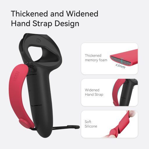 KIWI design Quest 2 Kontroller Markolat Szilikon Tok 3 Szín Fekete Piros Kék