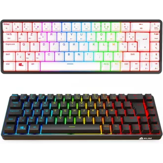   KLIM Shift Francia Kiosztású Bluetooth Billentyűzet - Vezeték Nélküli Gamer Keyboard PC, Mac, PS4, PS5, Xbox, Smart TV Eszközökhöz - Fekete-