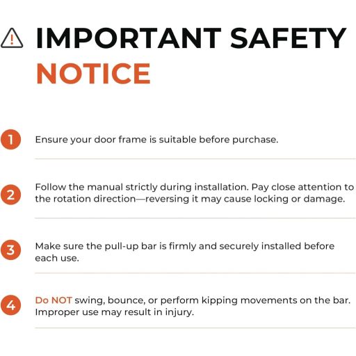 Bară de tracțiuni Sportneer pentru ușă, capacitate 200 kg - fără șuruburi, bară de gimnastică reglabilă 75-94 cm cu protecții PVC și rotație 360°.