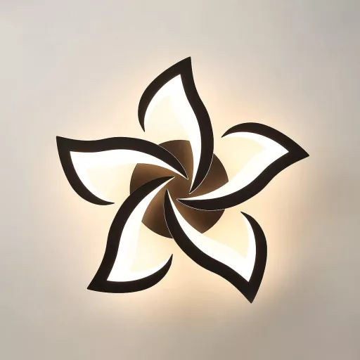 Riserva 40W 4700LM Dimmable LED Mennyezeti Lámpa Távirányítóval, Virág Dizájn