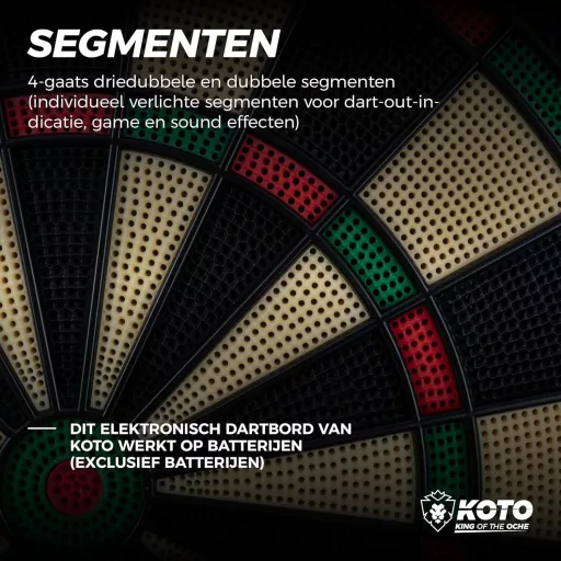 Țintă de darts electronică KOTO Soft Classic cu 32 de jocuri și 590 de variante