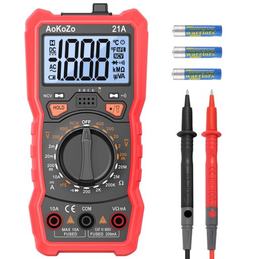 Digitálny multimeter AoKoZo na meranie striedavého/jednosmerného napätia, prúdu a odporu