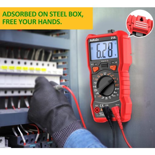 AoKoZo digitális multiméter AC/DC feszültség áram ellenállás mérő