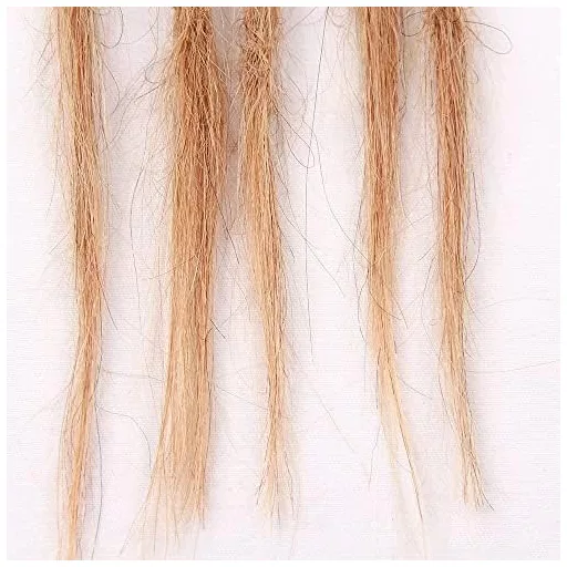 Dsoar 100% valódi hajból készült dreadlock extension 50cm világosbarna