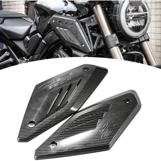   JFG RACING Motorkerékpár Légbeömlő Védő Oldalpanelek CB650R 2019-2021 Modellekhez - ABS Műanyag Karbon Hatású Burkolat Üzemanyagtartályhoz