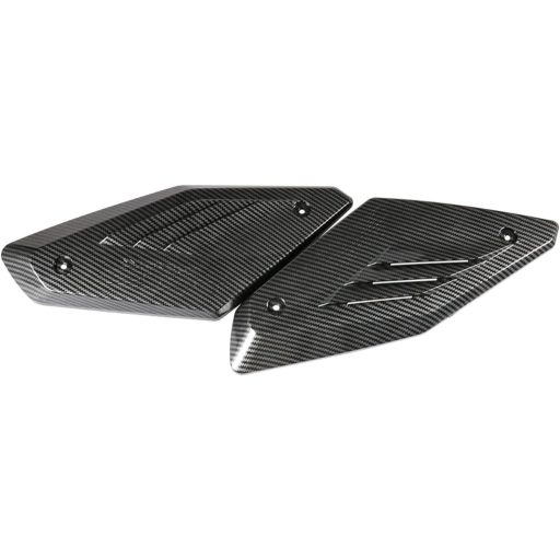 JFG RACING Kryty bočných panelov prívodu vzduchu motocykla pre modely CB650R 2019-2021 - ABS plastový karbónový kryt pre palivovú nádrž