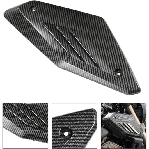 JFG RACING Kryty bočných panelov prívodu vzduchu motocykla pre modely CB650R 2019-2021 - ABS plastový karbónový kryt pre palivovú nádrž
