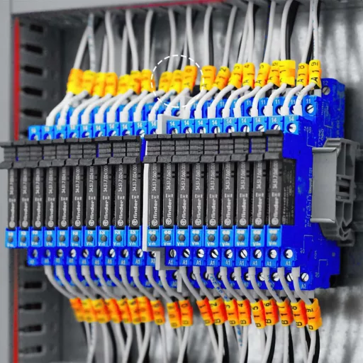 Sada značkovačov káblov SRJQXH - 10 roliek s číslami 0-9, 2700 kapsúl, veľkosť 2,5 mm², do priemeru 4,2 mm, z PVC materiálu, žlto-čierna