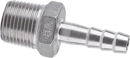 Hilitand Rozsdamentes Acél Pneumatikus Csőcsatlakozó - 3/8" x 8mm BSPT Menetes Tömlőillesztés SS304 - Gyorscsatlakozó Levegő, Üzemanyag és V