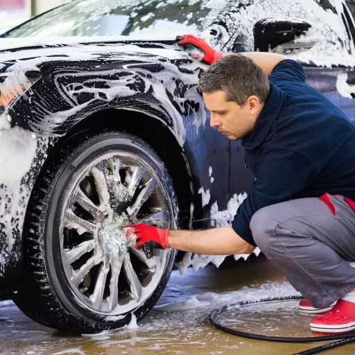URAQT Perie Premium din Microfibră pentru Curățarea Jantelor - 40 cm Lungime cu Mâner Ergonomic, Curățare Fără Zgârieturi pentru Jante Adânci, Îngrijire Auto și Moto